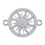 Bratara Martisor Argint 925, Jolie, Model Soare, cu Snur Rosu Ajustabil, 1.4 g, Argintiu