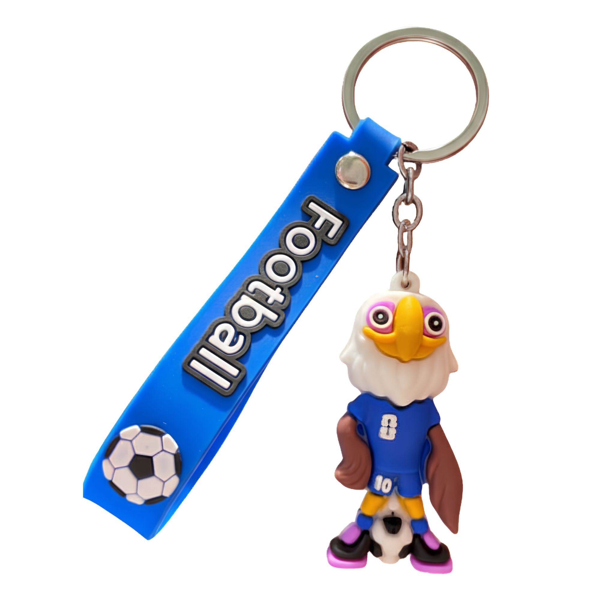 Breloc Chei, Flippy, Model Vultur, Mascota de Fotbal, Cupa Mondiala, Accesoriu Pentru Chei si Rucsac, Cauciuc Moale, 26
