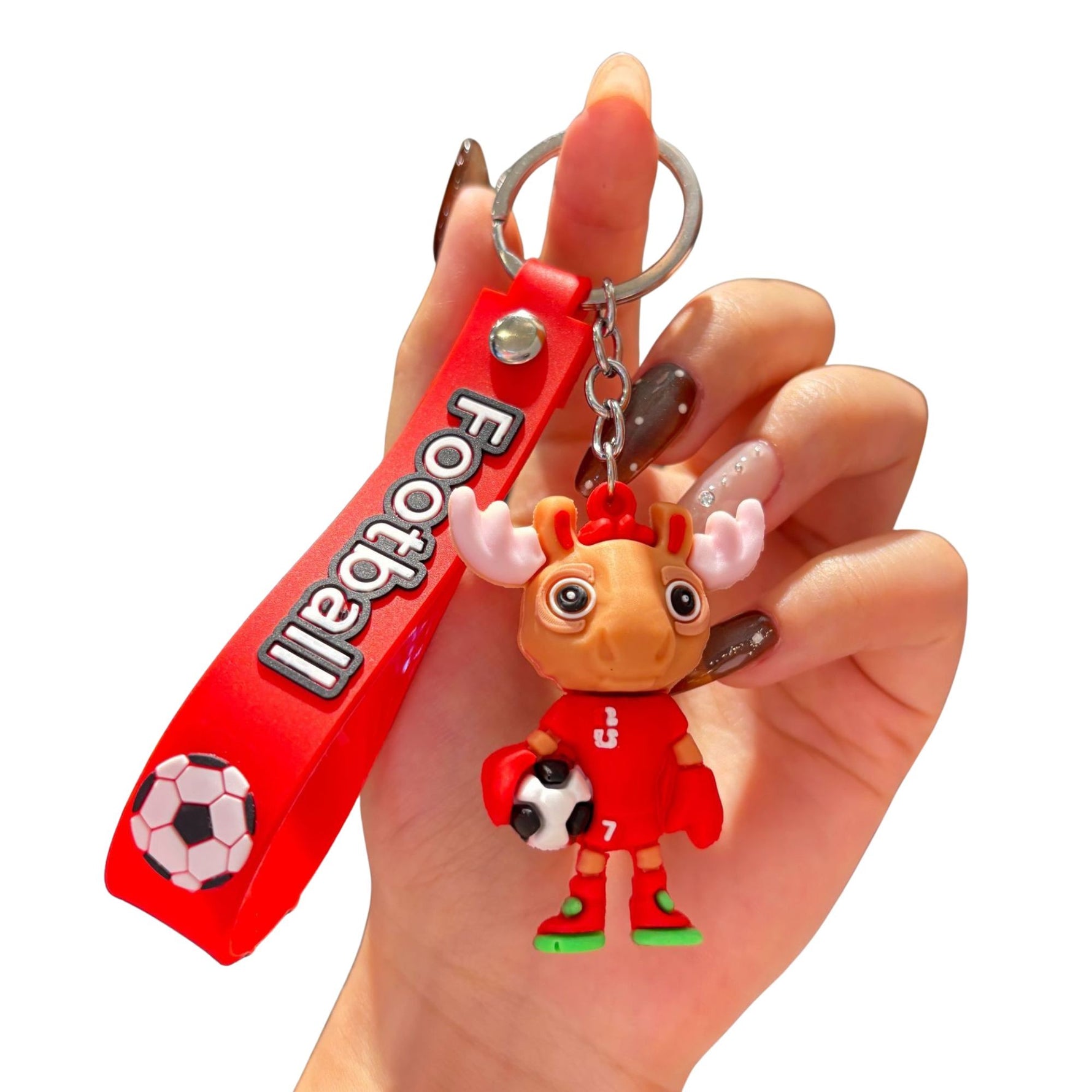 Breloc Chei, Flippy, Model Cerb, Mascota de Fotbal, Cupa Mondiala, Accesoriu Pentru Chei si Rucsac, Cauciuc Moale, 26
