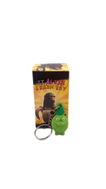 Breloc de Chei din Silicon, Flippy, Figurina Brainrot Gingobalo Gingobali, 4 cm, Verde