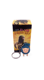 Breloc de Chei din Silicon, Flippy, Figurina Brainrot Svinino Bombondino, 4 cm, Albastru