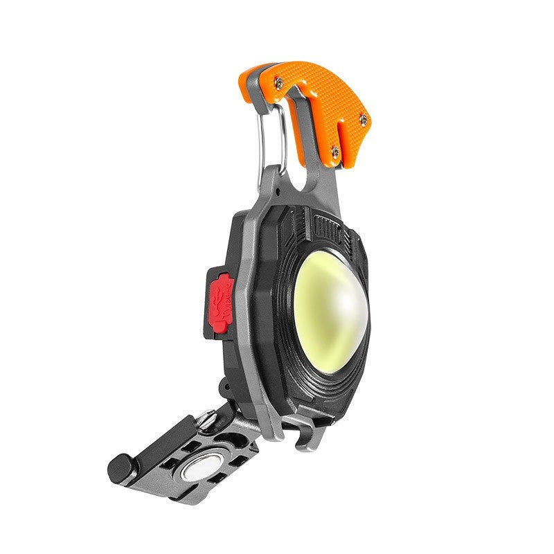 Breloc Multifunctional, Flippy, Model W5147, Kit Supravietuire, Lanterna, Bricheta, Fluier, din ABS/Aluminiu,