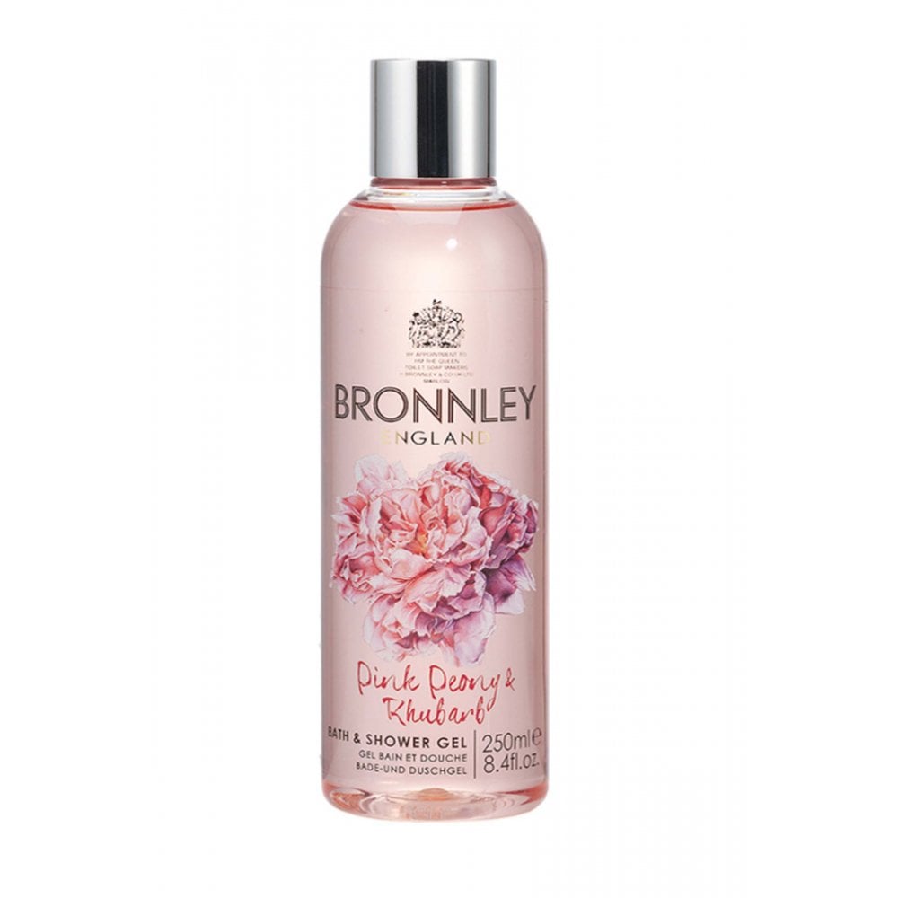 Bronnley, Pink Peony & Rhubarb, Curățare, Gel de duș, Pentru toate tipurile de piele, 250 ml - Olmarkt