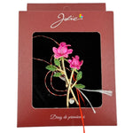 Brosa Vintage, Jolie, Material Metal, Ambalaj Carton, Dimensiune Brosa Aproximativ 4-6 cm, Model Trandafiri, Roz