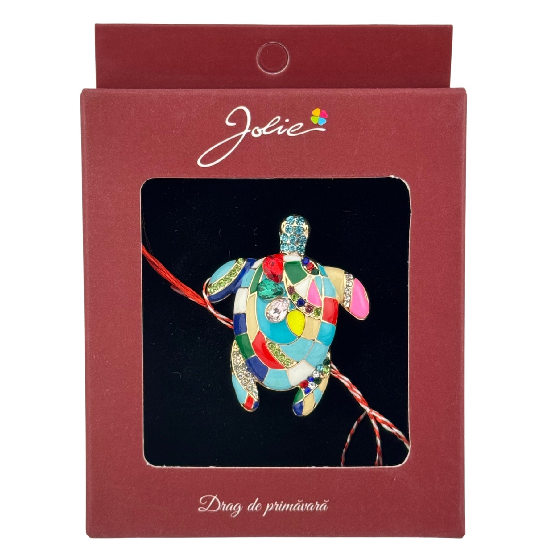 Brosa Vintage, Jolie, Material Metal, Ambalaj Carton, Dimensiune Brosa Aproximativ 4-6 cm, Model Broasca Testoasa,