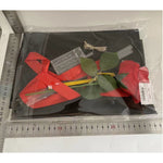 Buchet Decorativ, Flippy, Trandafir in Balon cu Lumini Led, Diametru 35 cm, 2 x Baterii AA (neincluse), Rosu/Negru