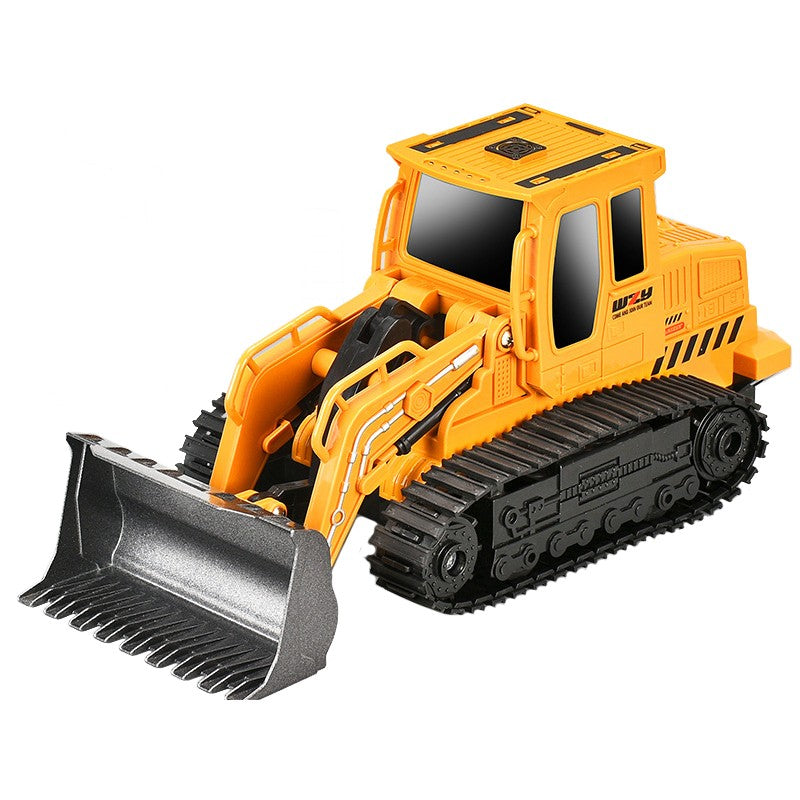 Buldozer cu Senile Jucarie pentru Copii, Flippy, Jucarie Buldozer cu Telecomanda, Jucarie de Constructie, Acumulator cu