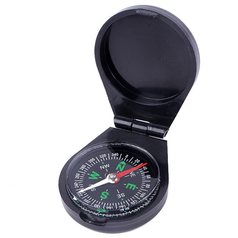 Busola de Buzunar cu Capac de Plastic, Flippy, Busola pentru Drumetii, Calatorie, Compacta, Usor de Transportat, 6 x