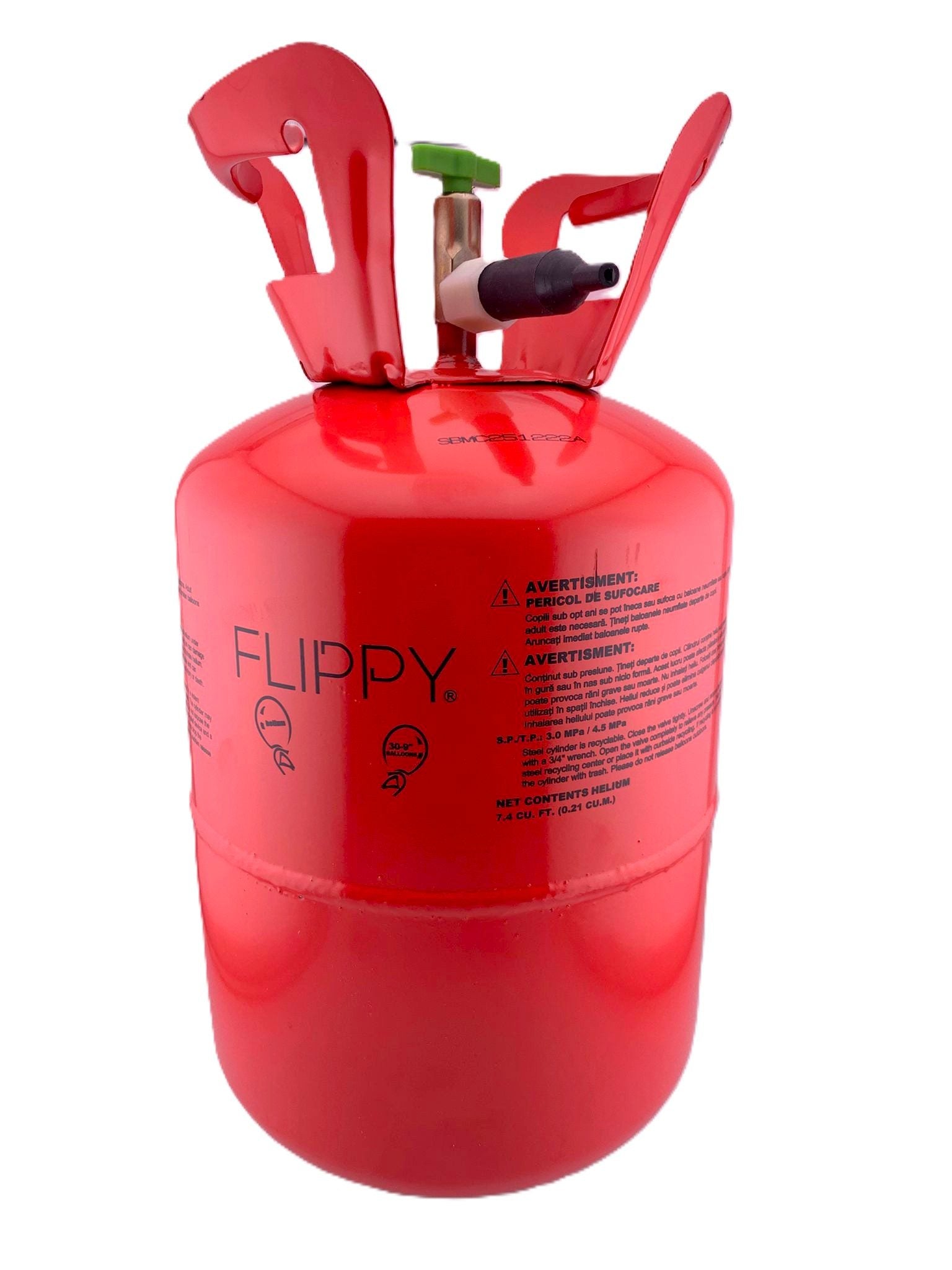Butelie Heliu de Unica Folosinta, Butelie pentru 30 Baloane Latex, Ideala pentru Petreceri si Evenimente, 7l, 20x20x37,