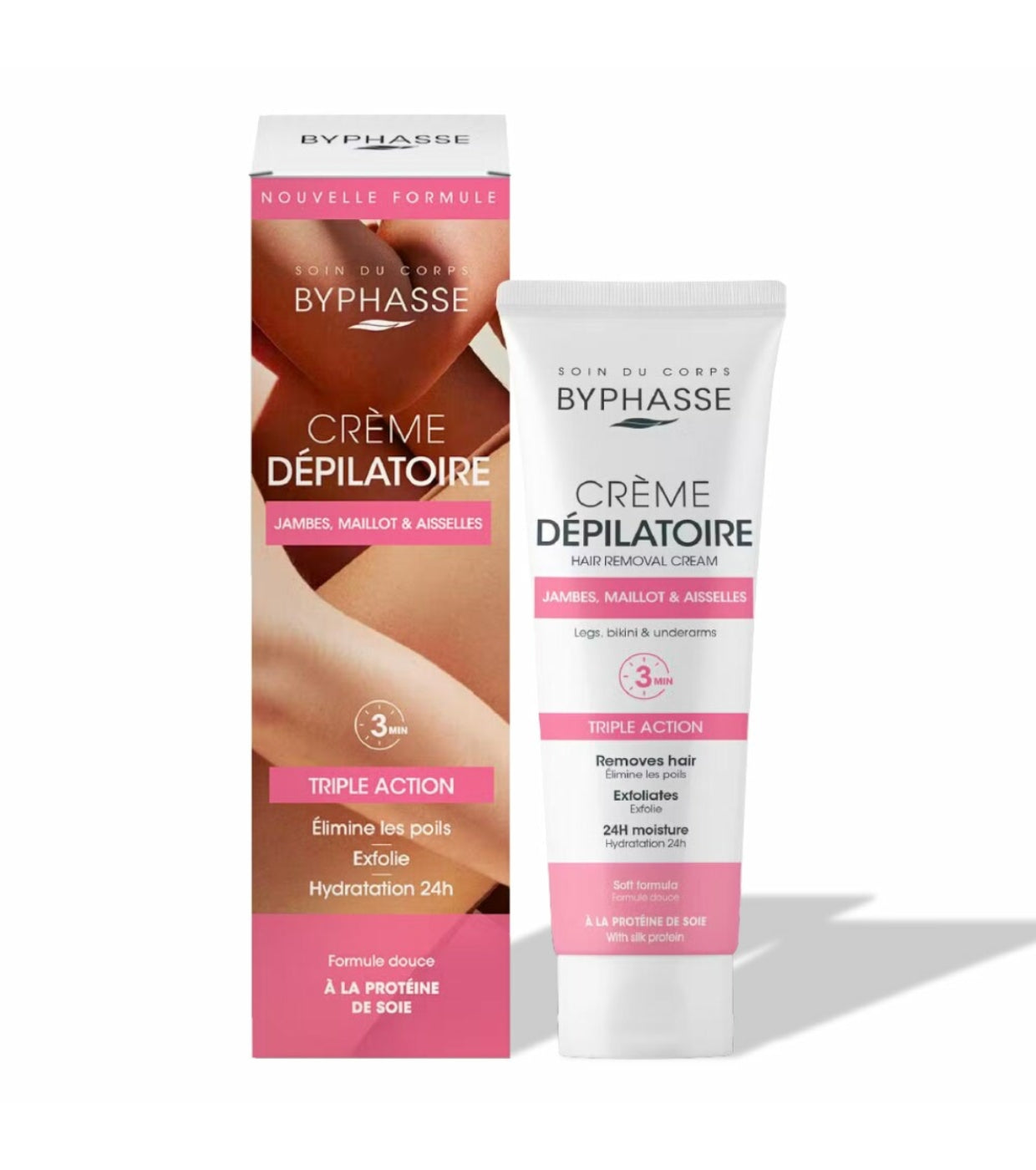 Byphasse, Byphasse, Cremă de epilat, Pentru toate tipurile de piele, 125 ml