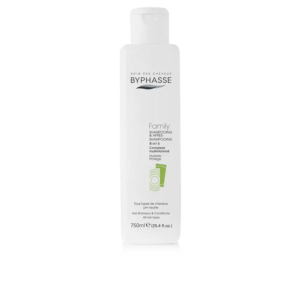 Byphasse, Family, Șampon și balsam 2-în-1, 750 ml