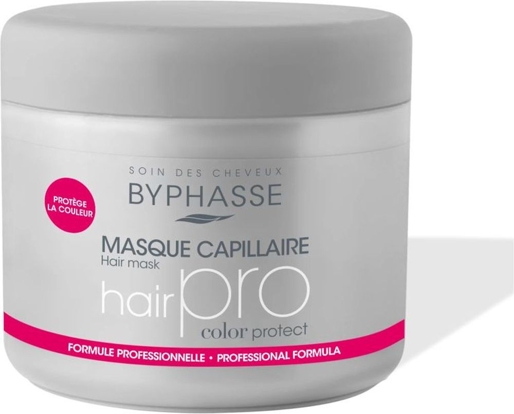 Byphasse, Pro Color, Mască cremă pentru tratamentul părului, Protecția culorii, 500 ml
