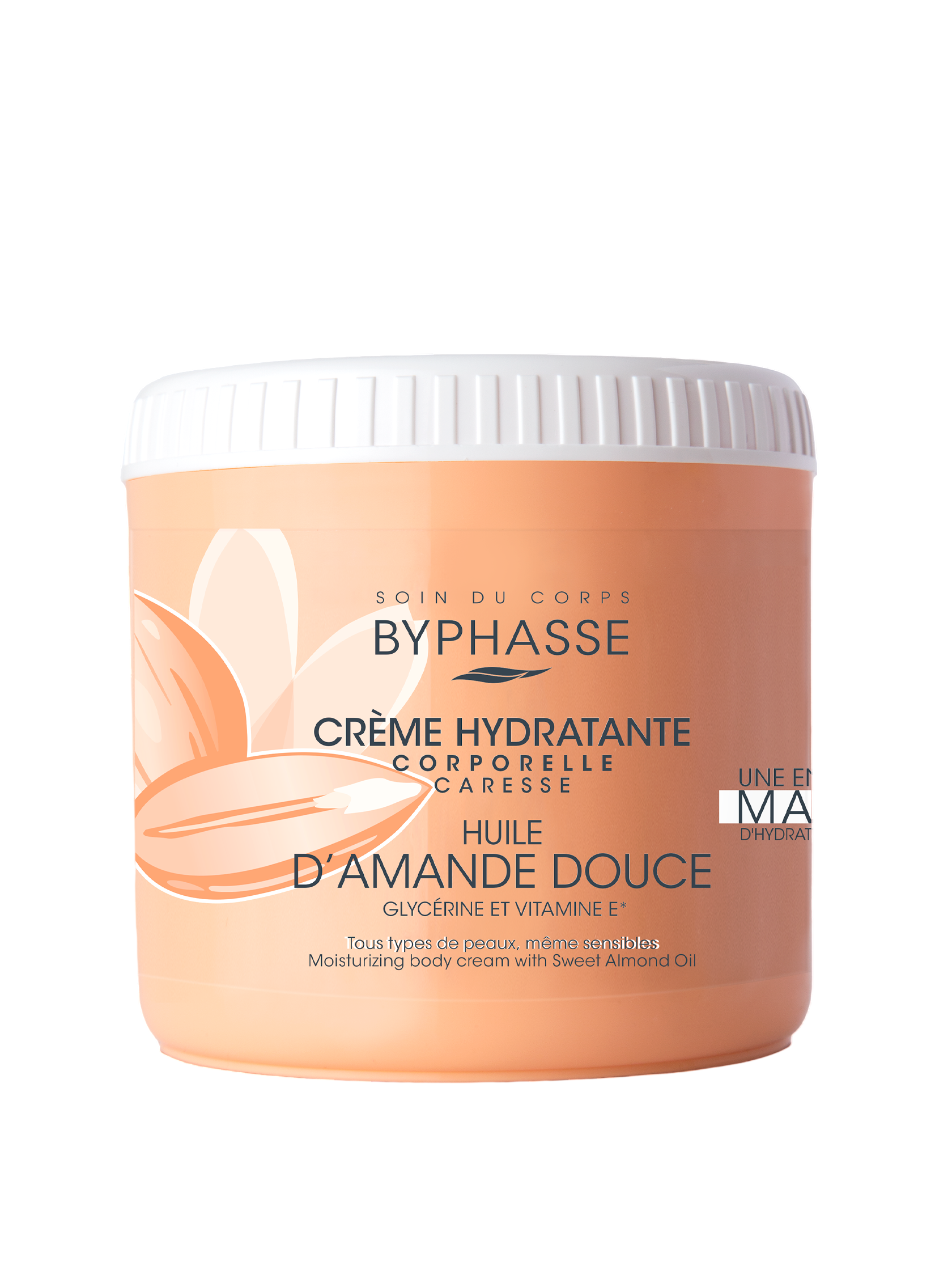 Byphasse, Sweet Almond, Hidratant, Cremă de corp, 500 ml