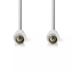 Cablu antena coaxial tata-tata 10m alb Nedis