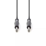 Cablu audio balansat Jack Stereo 6.35 mm tata - 6.35 mm tata 1.5m gri Nedis