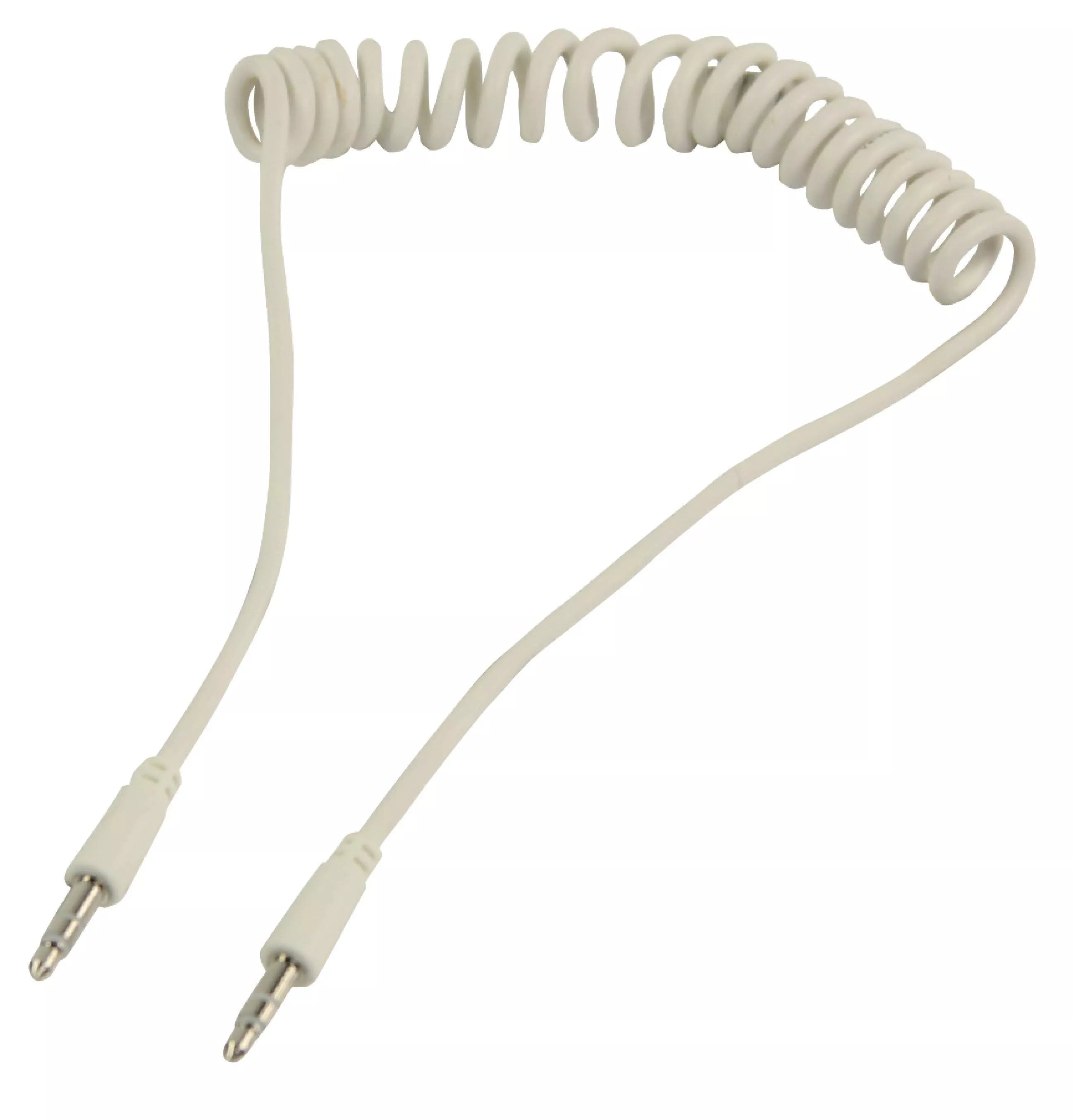 Cablu audio JACK spiralat 3.5 mm stereo tata la 3.5 mm stereo tata 1m Valueline