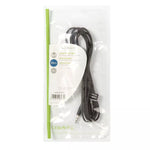 Cablu audio Jack Stereo 3.5 mm tata - 3.5 mm mama 2m negru Nedis