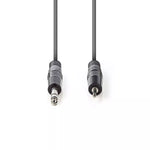Cablu Audio Stereo Jack 6.35 mm tata - 3.5 mm tata 3m gri Nedis