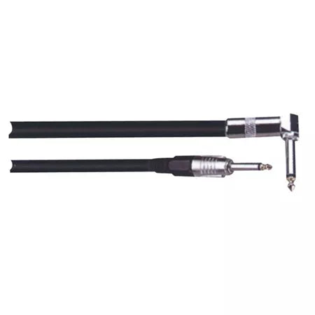 Cablu chitara Jack 6.35 mm tata la Jack 6.35 mm 90 grade tata 3m ibiza