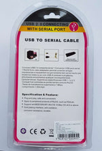 Cablu convertor USB la DB9 serial RS232 Windows Vista 7 10 1.5m