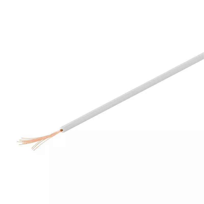 Cablu cupru multifilar izolat 10m alb 1x0.14mm Goobay