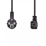 Cablu de alimentare PC 10m cotit Schuko tata cotit - IEC-320-C13 90grade negru Nedis