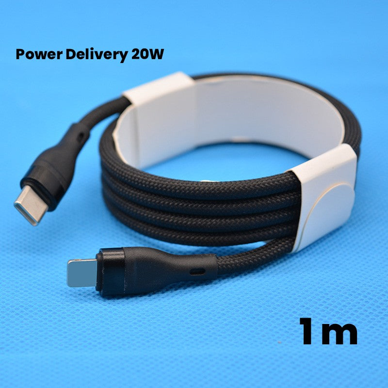 Cablu de Date impletit din Nailon, Flippy, Incarcare Rapida, Potrivit Compatibil cu iPhone, Cablu de Incarcare cu Power
