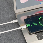 Cablu de Date pentru Telefon, Flippy, Cablu TYPE-C to TYPE-C Universal, Compatibil cu iOS si Android, Power Delivery