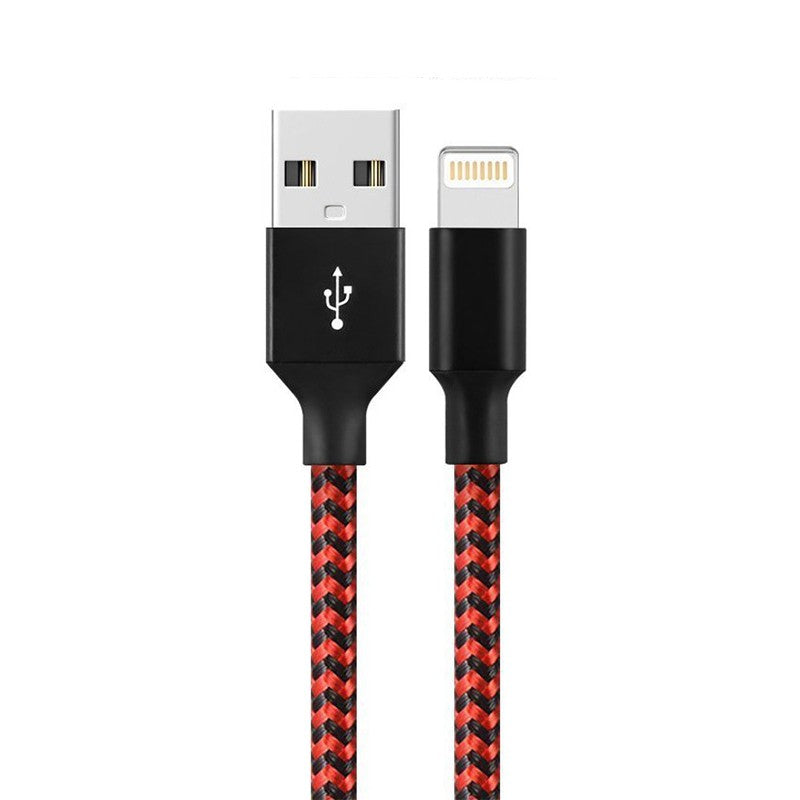Cablu de Date pentru Telefon, Flippy, Cablu USB spre Lightning Compatibil cu iPhone, Lungime 1 M, Impletit Triunghiular