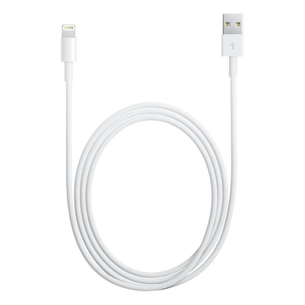 Cablu de date si incarcare Apple, Lightning to USB, Alb