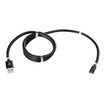Cablu de incarcare rapida, Flippy, USB, compatibil Iphone, cu absorbtie magnetica, 1 m, negru