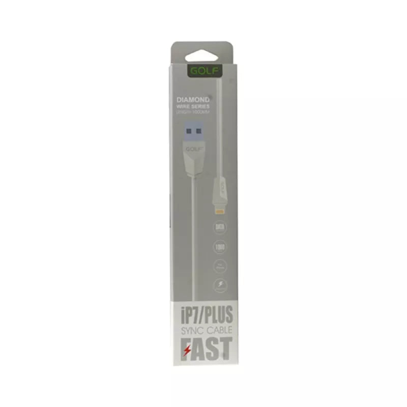 Cablu de incarcare USB Golf Diamond 2IN1 27I iPhone MICRO USB Alb