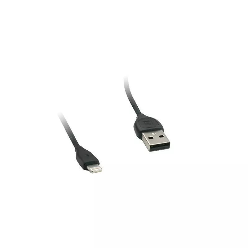 Cablu de incarcare USB Remax Lesu iPhone 5 iPhone 6 iPhone 7 Negru 1m