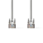 Cablu de retea SFTP Cat6a 1m gri RJ45 tata - RJ45 tata dublu ecranat Nedis