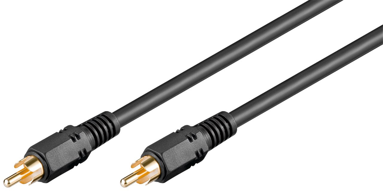 Cablu digital audio coaxial RG59 RCA S/PDIF 10m tata-tata Goobay 50337