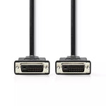 Cablu DVI-D 24+1-Pin tata - DVI-D 24+1-Pin tata 3m negru Nedis