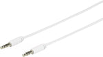 Cablu mini JACK 3.5 mm tata tata 2m alb eSTUFF