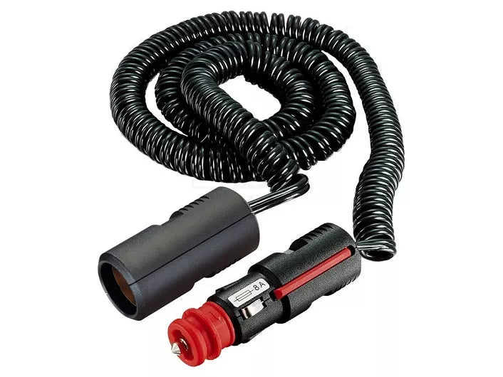 Cablu prelungitor bricheta auto 12-24 8A tata-mama 2.5m neagra PRO CAR
