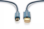 Cablu Profesional 1m mini USB 2.0 - USB Hi-Speed 480Mbit/s OFC cupru fara oxigen aurit Clicktronic