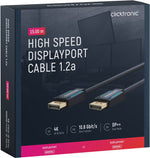 Cablu Profesional DisplayPort - DisplayPort 15m v1.2a 4K 60Hz 21.6Gbit/s AWG24 OFC Clicktronic 70716