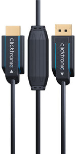 Cablu Profesional Displayport tata - HDMI tata 2m Clicktronic OFC 10.2Gbit/s 1920x1200p WQHD 75Hz