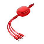 Cablu Retractabil Universal pentru Telefon, Flippy, Universal 3in1 pentru Orice Tip de Telefon, Micro-USB, Lightning,