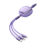 Cablu Retractabil Universal pentru Telefon, Flippy, Universal 3in1 pentru Orice Tip de Telefon, Micro-USB, Lightning,