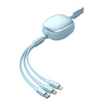 Cablu Retractabil Universal pentru Telefon, Flippy, Universal 3in1 pentru Orice Tip de Telefon, Micro-USB, Lightning,