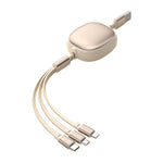 Cablu Retractabil Universal pentru Telefon, Flippy, Universal 3in1 pentru Orice Tip de Telefon, Micro-USB, Lightning,