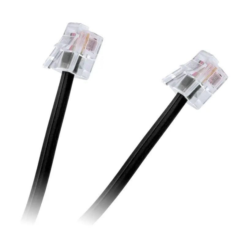 Cablu telefon extensie negru 10m RJ11