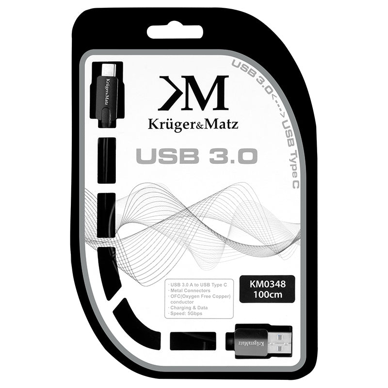 Cablu USB 3.0 cu USB Type C 1m Profesional Kruger&Matz