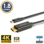 Cablu USB-C la DisplayPort v1.4 4K 60Hz 1.8m delight 20335B