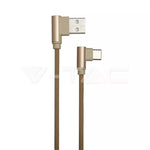 Cablu USB Type C 1m DIAMOND EDITION auriu V-TAC