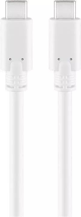 Cablu USB Type C Generatia 1 tata-tata 1m alb GOOBAY